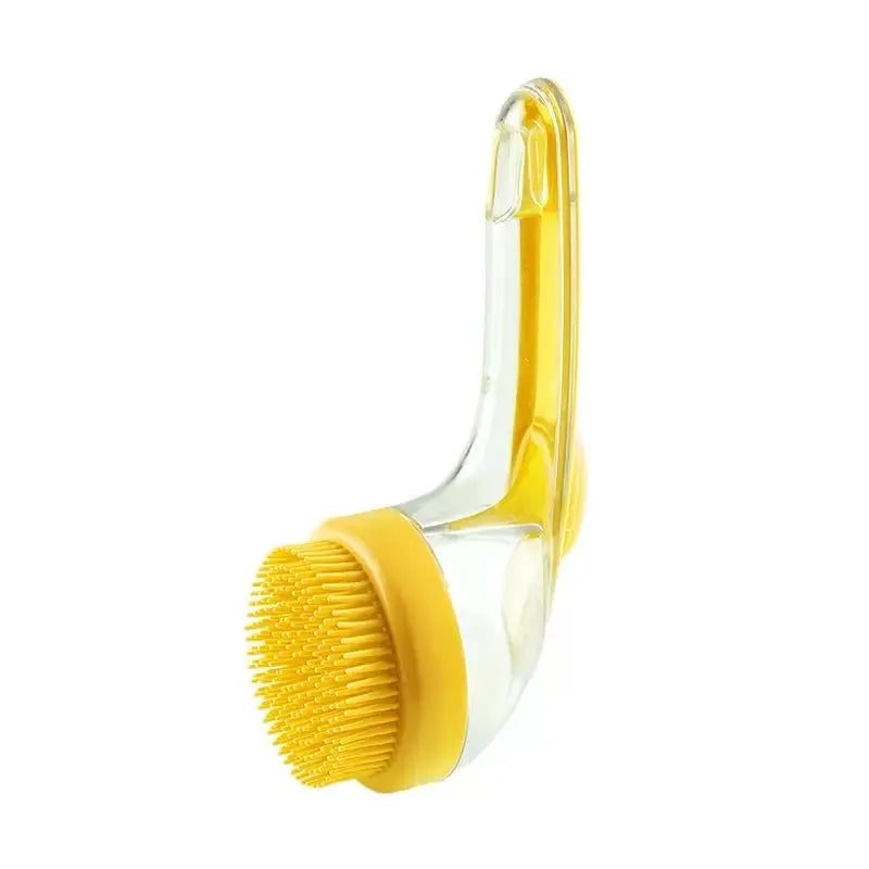 2-in-1 Press-to-Dispense Dog Bath & Grooming Brush