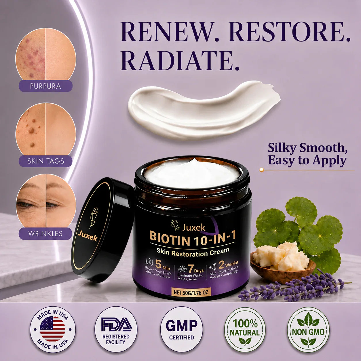 Juxek® Biotin 10-in-1 Skin Restoration Cream