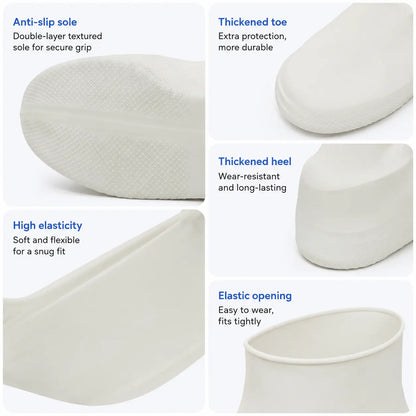 High-Elastic Waterproof Silicone Shoe Covers – Reusable Anti-Slip Rain Protectors with an Adaptive Stretch Fit