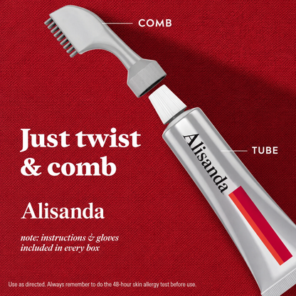 Men’s Brush-Comb Hair Color Cream for Gray Coverage