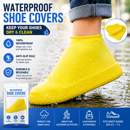 High-Elastic Waterproof Silicone Shoe Covers – Reusable Anti-Slip Rain Protectors with an Adaptive Stretch Fit