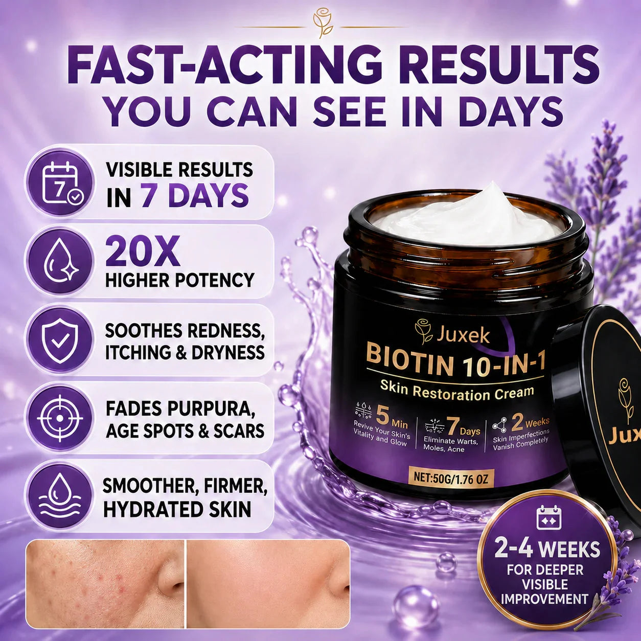 Juxek® Biotin 10-in-1 Skin Restoration Cream