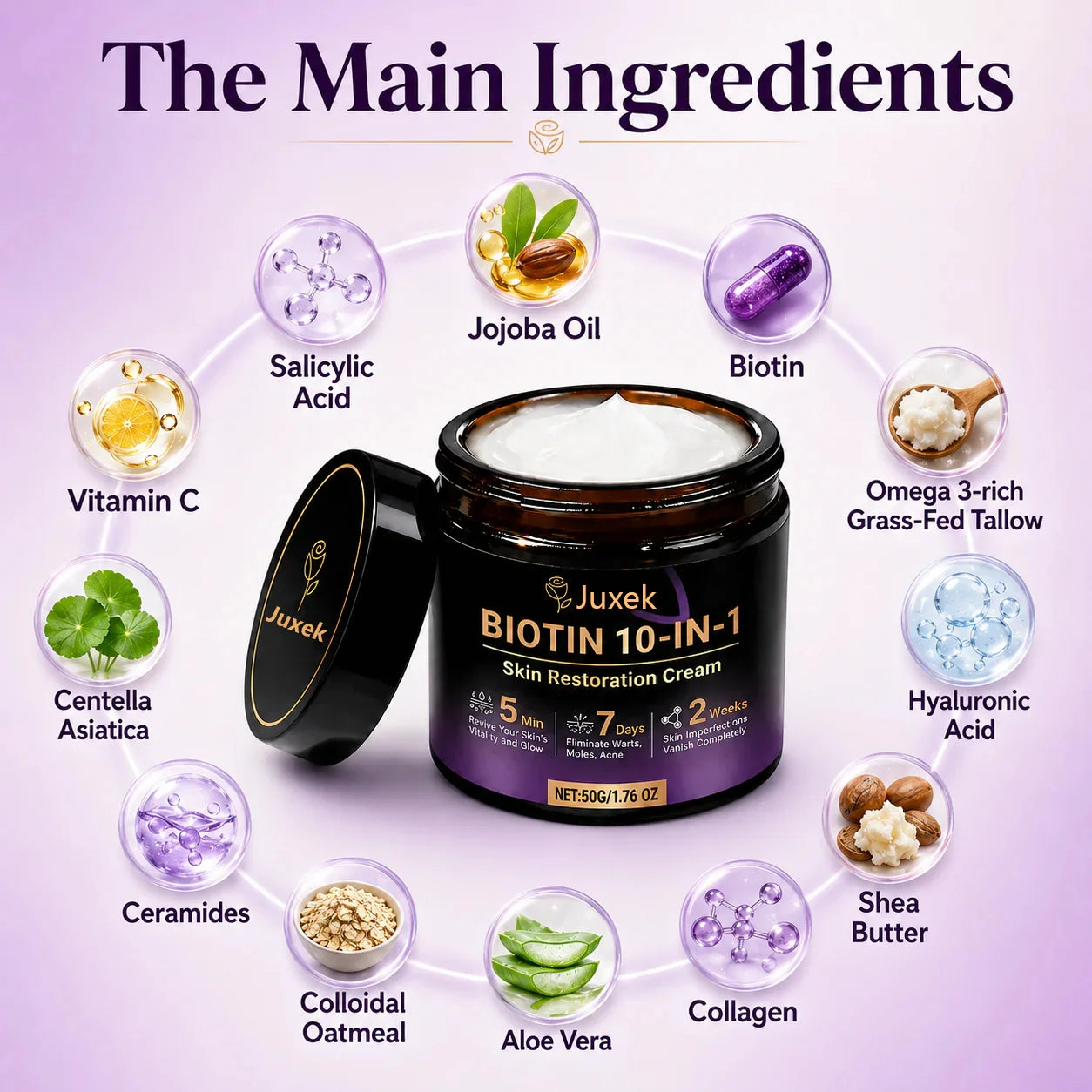 Juxek® Biotin 10-in-1 Skin Restoration Cream